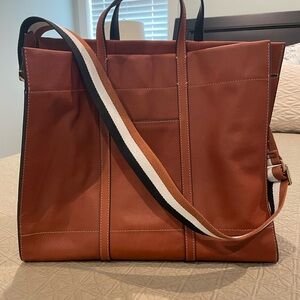 Brown Leather Shoulder tote